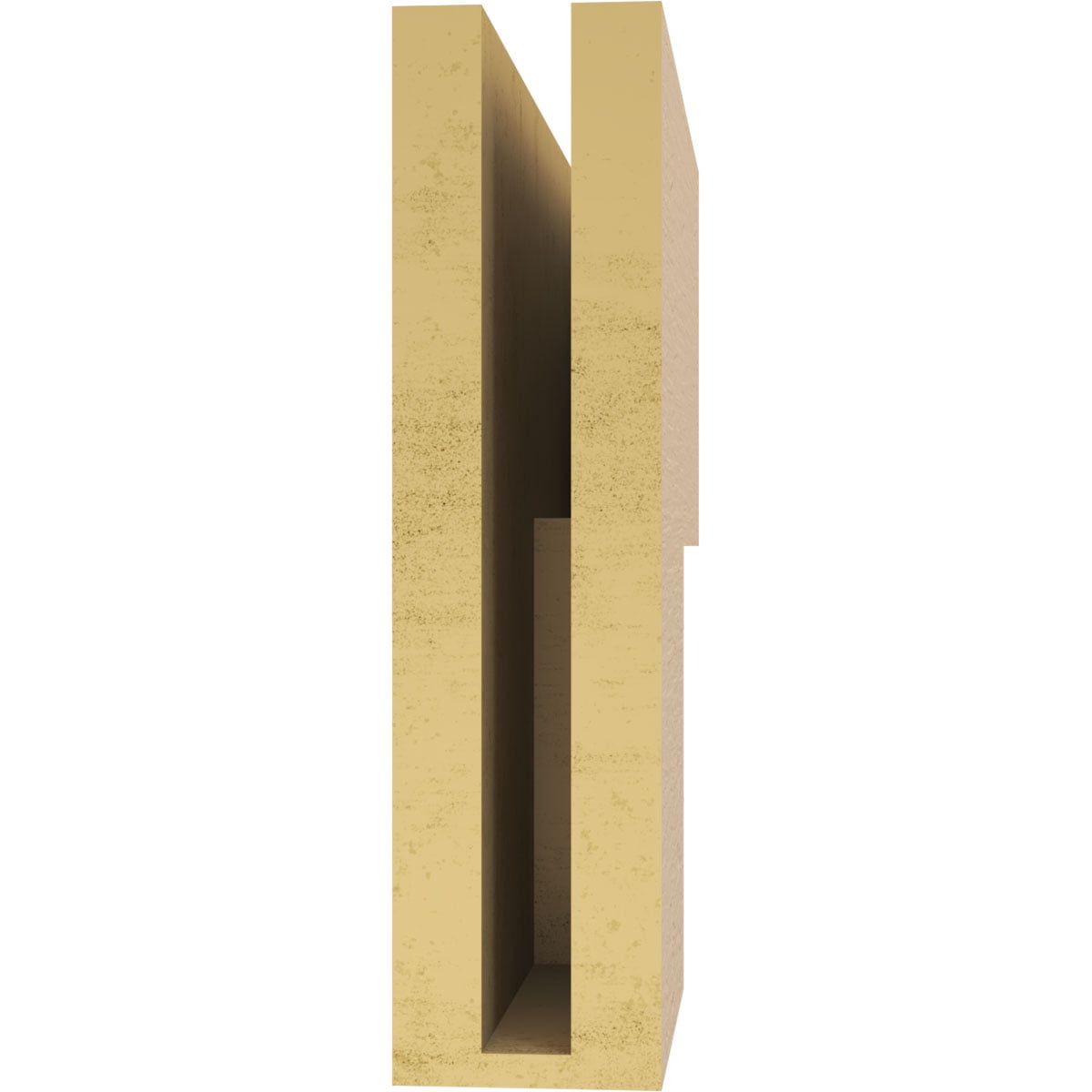 3"W x 12"D x 12"H Thin Chapel Hill Rough Cedar Woodgrain TimberThane Corbel, Primed Tan