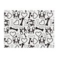 Cute French Bulldog Black White Throw Blanket for Couch, Soft Fuzzy