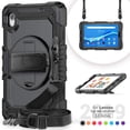 thumbnail image 2 of Lenovo Tab M8 HD 2nd Gen/Tab M8 FHD 2019 Case, Full-Body Protective Shockproof Cover with Screen Protector, 360° Rotating Stand, Hand/Shoulder Strap for Lenovo M8 8.0", 2 of 7