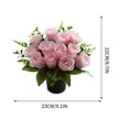 thumbnail image 2 of TUWABEII Regalos de San Valentín Simulación de tela de seda Flor de plástico Decoración de escena Regalos para mujeres, 2 of 6