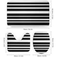 thumbnail image 3 of 4Pcs Modern Black Glitter Marble Shower Curtain Sets, Bathroom Set Decor with Non-Slip Bath Mat, Toilet Lid Rug and Contour Mat, 72 x 72inch, 3 of 8
