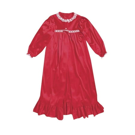CWDkids Nylon Detailed Doll Peignoir, in Red