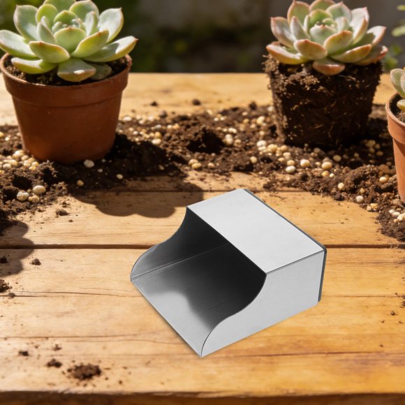 BESTYASH Jardinera Con De Inoxidable Para Trasplante Portátil Y De Bonsái En Color Plateado