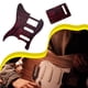 thumbnail image 5 of Soidarity Golpeador Placa ligera para rascar Patrón de grano de maciza Cubiertas para pastillas Perillas Interruptor Punta Tornillos para Accesorios para instrumentos musicales, 5 of 6