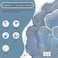 thumbnail image 4 of Evlmd Placemats Set of 4， Round Rose Flowers Placemats，15" Heat Resistant Non-Slip Table Mats for Dining, Wedding, Party, Kitchen Decoration, 4 of 6