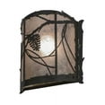 thumbnail image 4 of Meyda Tiffany 153525 Whispering Pines 10" Tall Wall Sconce - Bronze, 4 of 6