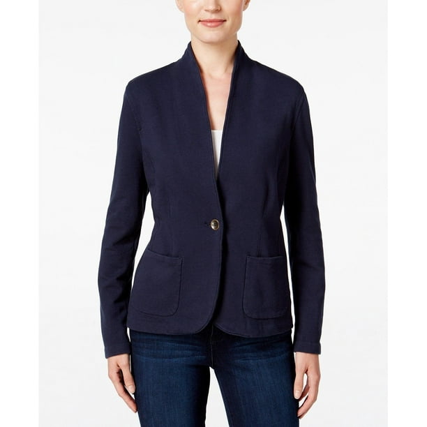 Style & Co. Style & Co. Petite Collarless Blazer Petities S