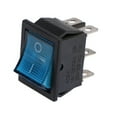 5x Small Electrical Power Light: DPST 6-Pin Blue LED On/Off Rocker ...