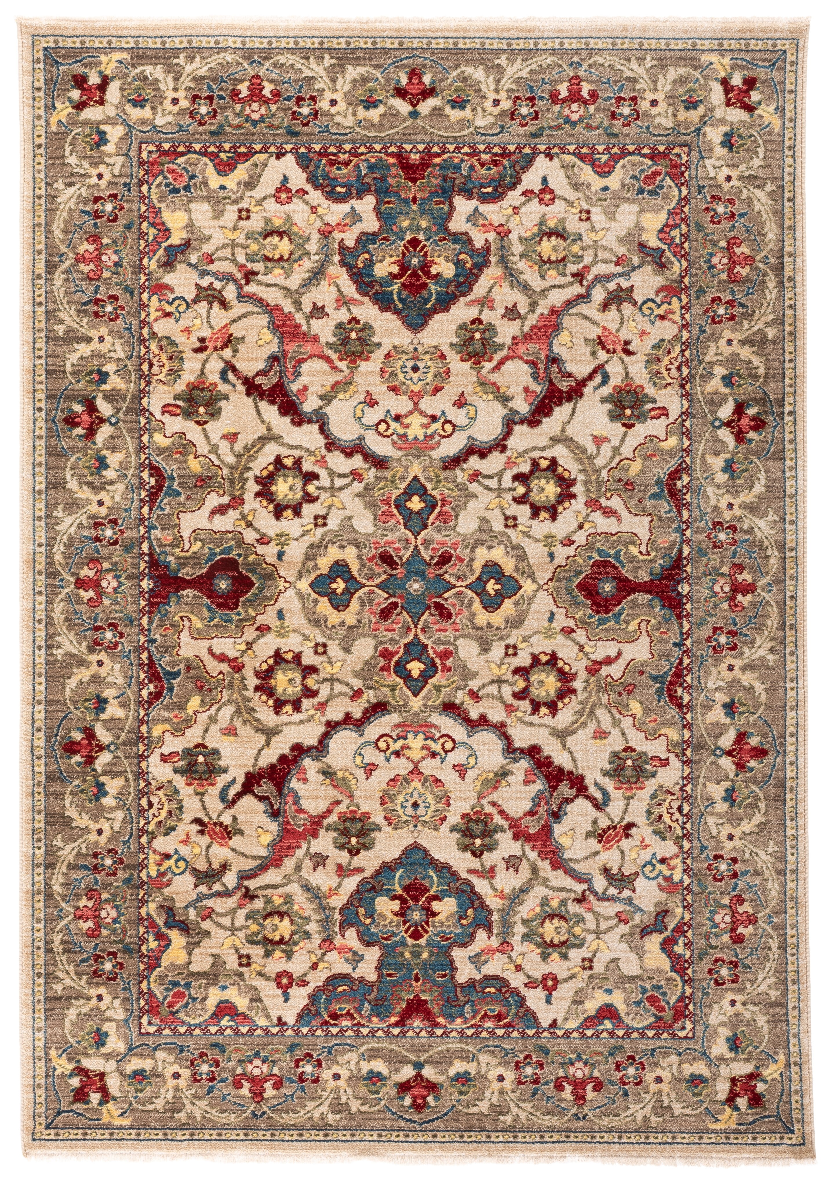 Safavieh Kashan Vincent Oriental Area Rug, Ivory/Taupe, 6' x 8'