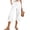 BU21_White, variant on Side Slit Capris for Women Summer Wide Leg Pants Beach Casual Elastiv Wasited Trousers with Pockets Gray L