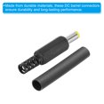 thumbnail image 4 of Conector macho DC Uxcell 4.8x1.7mm, paquete de 4, con conector de barril DC para bricolaje y tubo termorretráctil, amarillo, 4 of 7