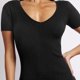 thumbnail image 3 of Vestidos de playa para mujer vestidos casuales transpirables con cuello en V para cóctel (negro M) FLhrweasw Para estrenar, 3 of 8