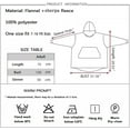 thumbnail image 6 of Moderong Wearable Blanket Hoodie, Oversized Flannel Comfy Sweatshirt for Adults,Warm Cozy Hooded Body Blanket, 6 of 6