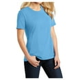 thumbnail image 4 of Ladies Core Cotton Tee Aquatic Blue 2XL, 4 of 6