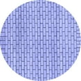thumbnail image 1 of Ahgly Company Machine Washable Indoor Round Solid Blue Modern Area Rugs, 8' Round, 1 of 4