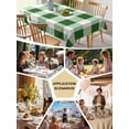 thumbnail image 6 of Green Plaid Tablecloth Rectangle Table Cloths 54x108, Waterproof Tablecloth Outdoor Table Cloth, Spring Summer Farmhouse Buffalo Checkered Washable Table Cover for Kitchen Dinning Party, 6 of 8