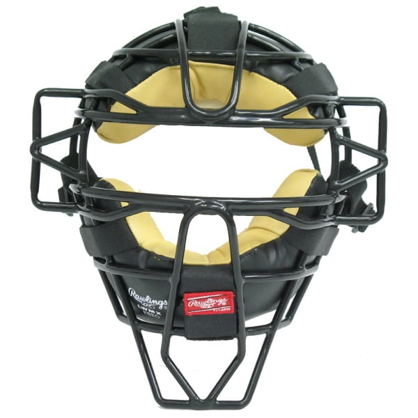 Rawlings Face Mask LWMX-B Adult Hollow Wire Lightweight Mask Black Catchers Mask by Rawlings