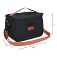 thumbnail image 2 of Unique Bargains Insulated Lunch Bag for Office Picnic Black, 2 of 6
