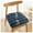 Blue, variant on Seat cushions, set of 4 chair cushions with ties, square plush fluffy seat cushion for small chairs at home, kitchen, office, coffee