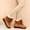 Brown, variant on JUSLIO Winter Boots for Women Flat Boots Solid Color Ankle Boots Fashion Casual Slip On Comfort Round Toe Womens Boots