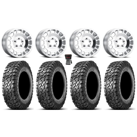 Method 412 15×6 Wheels Raw (5+1) 32 Predator Tires Polaris RZR Turbo R & Pro R Ranger 1500 Xpedition