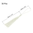 thumbnail image 2 of Unique Bargains 30Pack 5' Silky Bookmark Tassels with Loop for DIY Craft Accessory, Milky White, 2 of 6