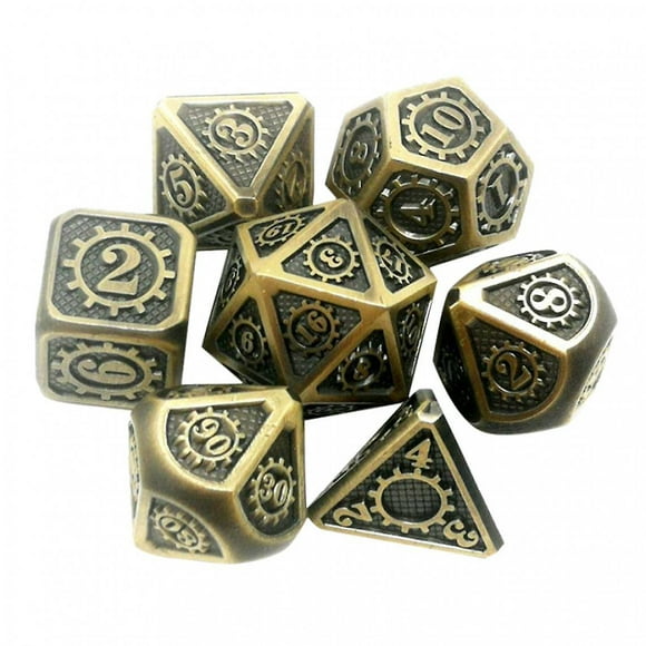 Pieces Polyhedral Metal Dice For D&d Pathfinder Rpg Game 05