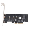 thumbnail image 2 of PCI Express Riser Card, PCIe To NGFF Adapter Fast Heat Dissipation Wide Compatibility 32Gbps High Speed  for 2230 2242 2260 2280 22110 SSD, 2 of 7
