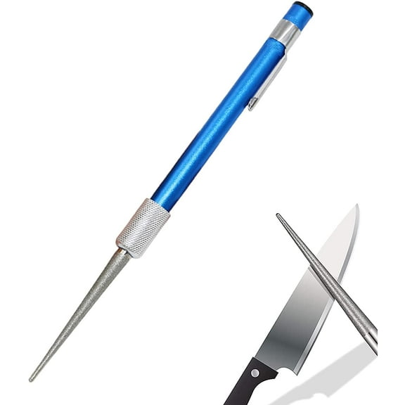 Retractable diamond sharpener - serrated knife sharpener - super portable mini pocket knife sharpener