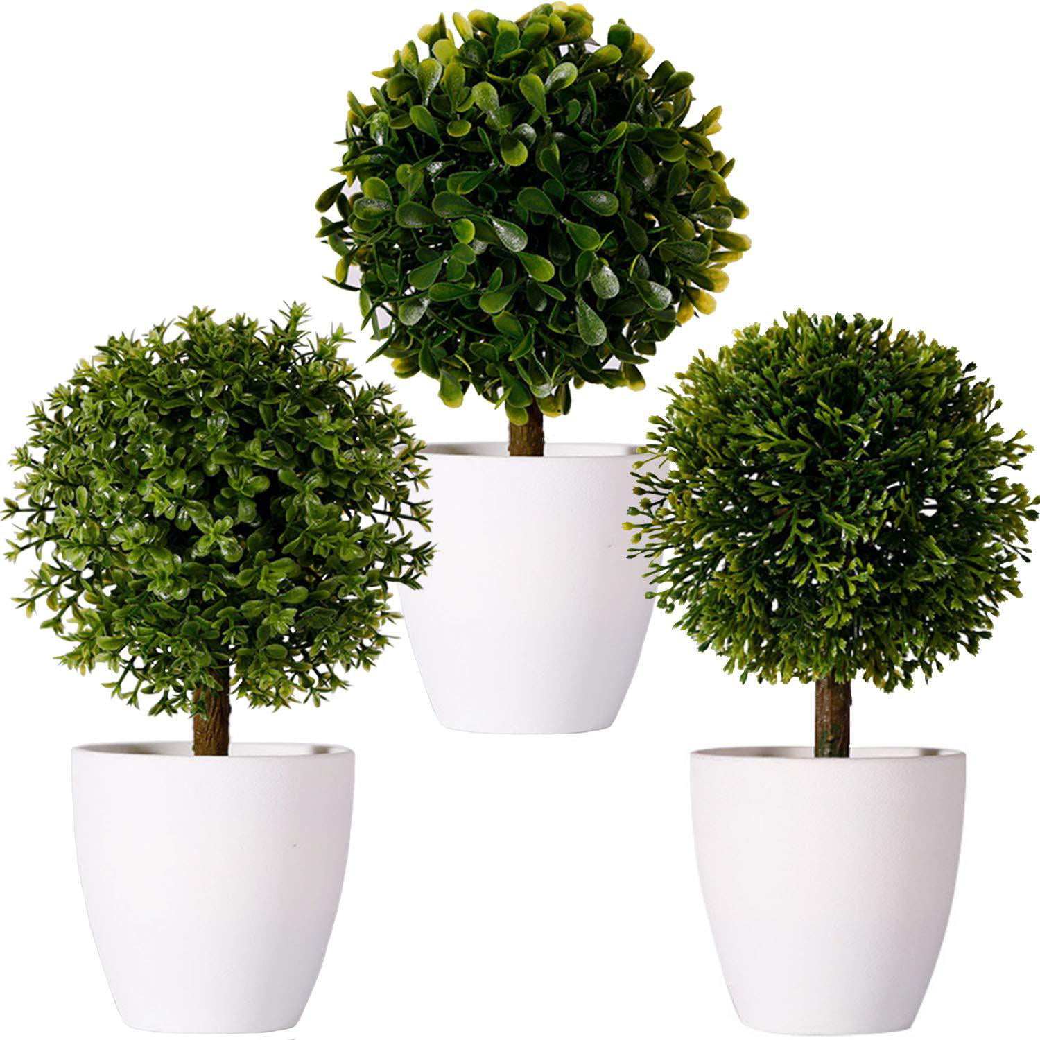 Set of 3 Artificial Plants Flower And Grasses 