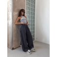 thumbnail image 6 of Women'S Wide Leg Sweatpants Baggy Straight Leg Sweat Pants with Pockets Dark Gray XL, 6 of 9