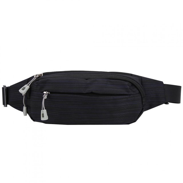 Riñonera unisex para correr para hombres y mujeres, 10 pulgadas, color negro, impermeable, Oxford