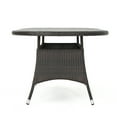 thumbnail image 6 of Arnold Outdoor 7 Piece Wicker Oval Dining Set, Multibrown, 6 of 9
