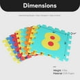 thumbnail image 4 of BalanceFrom 36-Pack 12”x12” Interlocking Puzzle Play Mat, 0.4” Thick, Alphabet & Numbers, 4 of 11