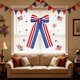 thumbnail image 4 of Independence Day Wreath Bows Decoration Ribbon Bows For Door Window Wall 4th Of July Memorial Day Party Decor, 4 of 6