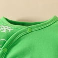 thumbnail image 4 of Ulitacool Girls Christmas Romper Crewneck Boys Girls Long Sleeve Onesies Christmas Cartoon Prints Jumpsuit Clothes Bodysuits Cute Playsuit Green 9-12 Months, 4 of 7