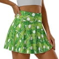 thumbnail image 3 of Xoenoiee Golf Grassland Print Tennis Skirt for Women High Waisted Golf Skirts with Pockets Shorts Athletic Pleated Skorts Plus Size, Size L, 3 of 7