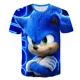 thumbnail image 3 of Camiseta de verano para niños y niñas 4-14T Sonic 2 traje para niños con estampado 3D sonic niños camisetas de manga corta patrón traje, 3 of 5