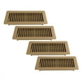 thumbnail image 1 of Registro de Piso de 4 X 10, Paquete de 4 Rejillas de Ventilación para Piso, Rejillas de Piso Transitables de Acero de Alta Resistencia, Rejilla Decorativa Ajustable, 1 of 5