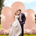 thumbnail image 2 of Bling Arch Backdrop Cover, Sequin Wedding Arch Stand Cover With Round Sequins, Zipper Design Banquet Backdrop Cover Decoration for Birthday Party, 2 of 9