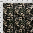 thumbnail image 2 of oneOone Cotton Jersey Black Fabric Floral & Leaves Tropical Fabric For Sewing Printed Craft Fabric By The Yard 58 Inch Wide, 2 of 4