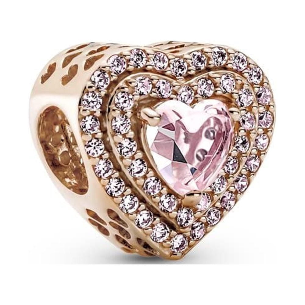 Pandora Timeless Sparkling Levelled Heart Charm