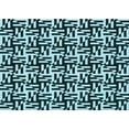 thumbnail image 1 of Ahgly Company Tapis Rectangulaire Lavable en Machine Bleu Lagon Transitionnel, 4 Pieds x 6 Pieds, 1 of 7
