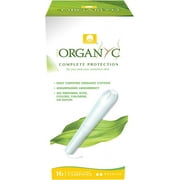 Organyc 100% Certified Organic Cotton Tampons, Cardboard Applicator, Free from Chlorine, Perfumes, Rayon and Chemicals, Regular, 16 Count Regular 16 Count (Pack of 1)