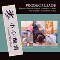 thumbnail image 4 of Weiweiguan 4pcs Silver Caution Wet Floor Sign Warning Sticker Public Place Sign Sticker, 4 of 6