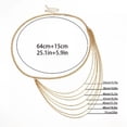 thumbnail image 4 of GKNET Multi Layer Waist Chain Belt for Women Belly Chain Dress Body Belt Chain Jew WY4-Gold, 4 of 8