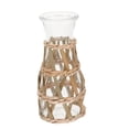 thumbnail image 1 of Woven Vase Decoration Rustic Glass Vase Flower Arrangement Vase Farmhouse Table Centerpiece, 1 of 9