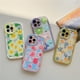 thumbnail image 3 of Funda Floral Para iPhone 11 14 Pro Max Silione Colorful Bumper Transaprent Cherry Flower Fundas Para 12 13, 3 of 4