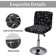 thumbnail image 4 of Funda elástica para taburete de bar, 2 fundas estampadas para silla alta de bar y comedor, protector de asiento de silla de comedor n.° 11, 4 of 4