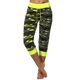 thumbnail image 3 of Mujeres Pantalones de yoga interior deportes al aire libre Pantalones recortados de ejercicio Jogging Ejercicio con cordón ajustable Leggings Gimnasio Ropa Amarillo XL kenally OD003018-04, 3 of 7
